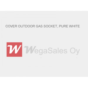 COVER OUTDOOR GAS SOCKET, PURE WHITE