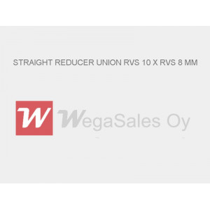 STRAIGHT REDUCER UNION RVS 10 X RVS 8 MM